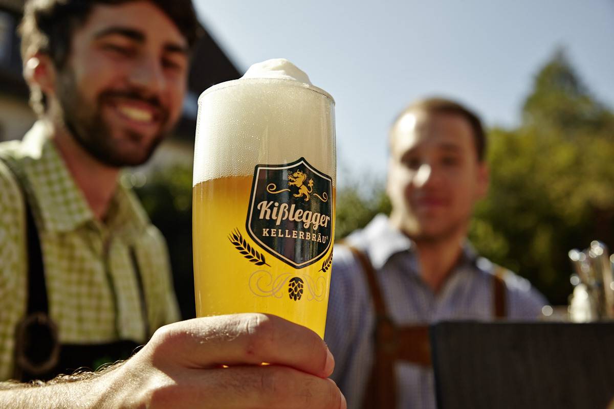 Kisslegger Kellerbräu im Biergarten